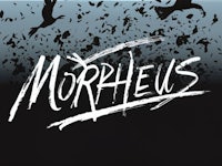 the logo for morphius, with birds flying in the air